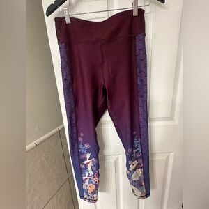 Women’s JOHNNY WAS Purple Floral Print Active Leggings
